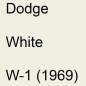 Preview: Dodge, White, W-1 (1969).